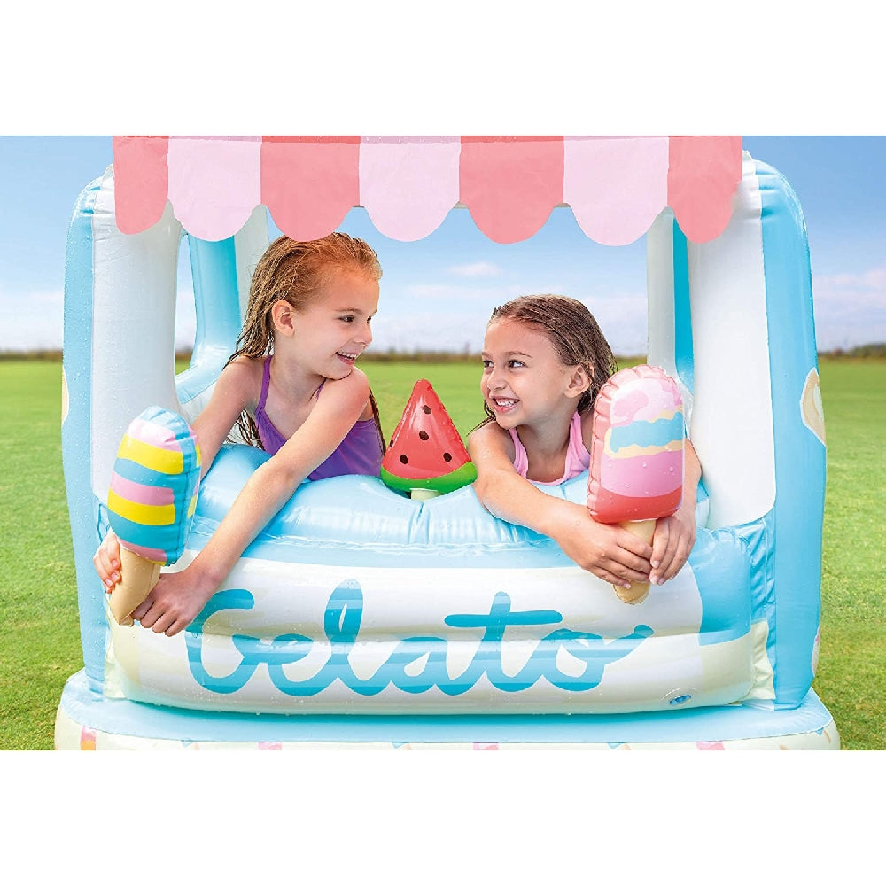 INTEX Ice Cream Stand Play Center – Inflatable Toddler Playhouse with Removable Treats and Padded Floor - Image 4