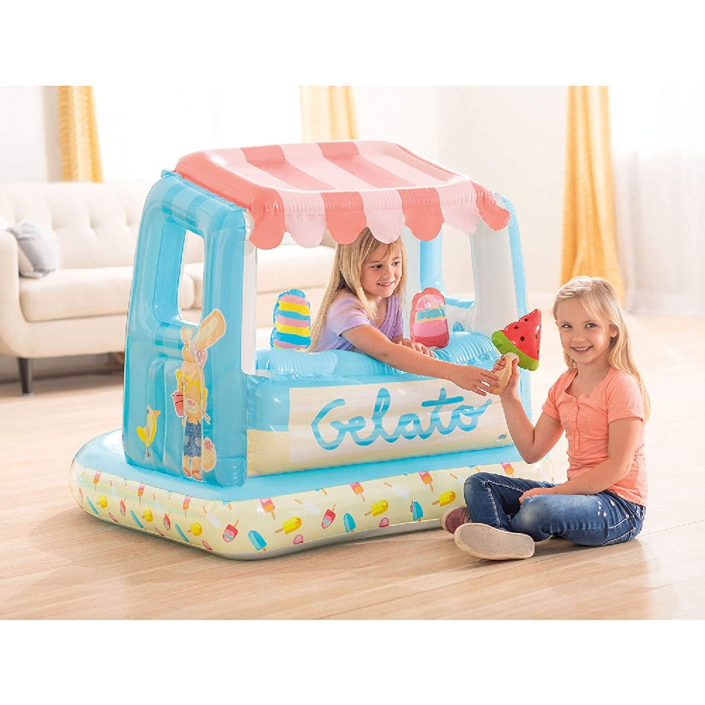 INTEX Ice Cream Stand Play Center – Inflatable Toddler Playhouse with Removable Treats and Padded Floor - Image 5