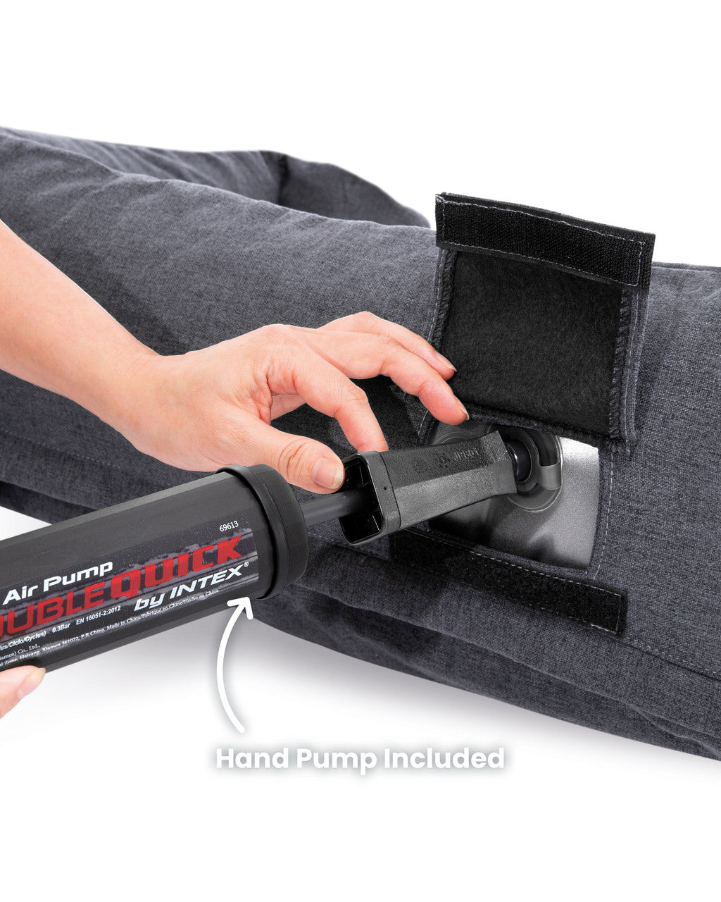 INTEX Portable Inflatable Pet Bed (Small) – Travel-Friendly Washable Dog/Cat Bed Includes Hand Pump - Image 5