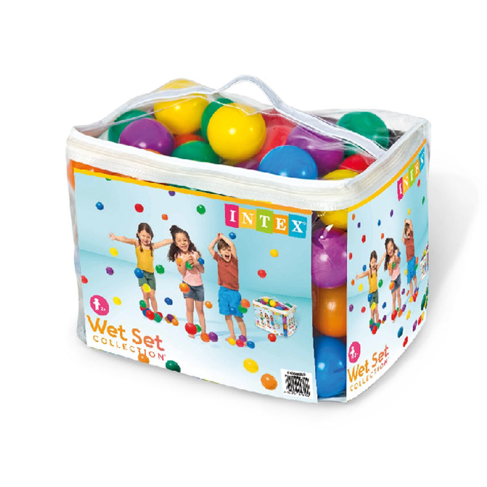 INTEX Small Fun Ballz (100-Pack) – Multi-Colored Plastic Play Balls for Ball Pits, Jumpers, and Pools - Image 2