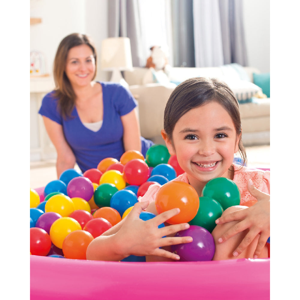 INTEX Small Fun Ballz (100-Pack) – Multi-Colored Plastic Play Balls for Ball Pits, Jumpers, and Pools - Image 3