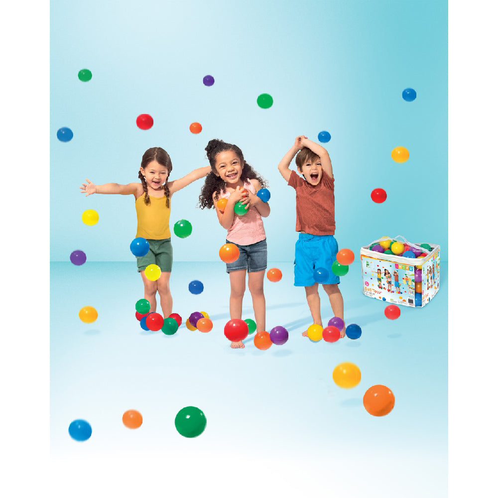 INTEX Small Fun Ballz (100-Pack) – Multi-Colored Plastic Play Balls for Ball Pits, Jumpers, and Pools - Image 4
