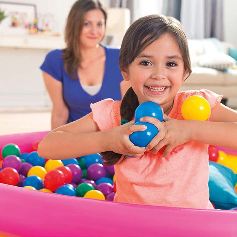 INTEX Large Fun Ballz (100-Pack) – Multi-Colored 3.125in Plastic Play Balls for Ball Pits and Jumpers - Image 3
