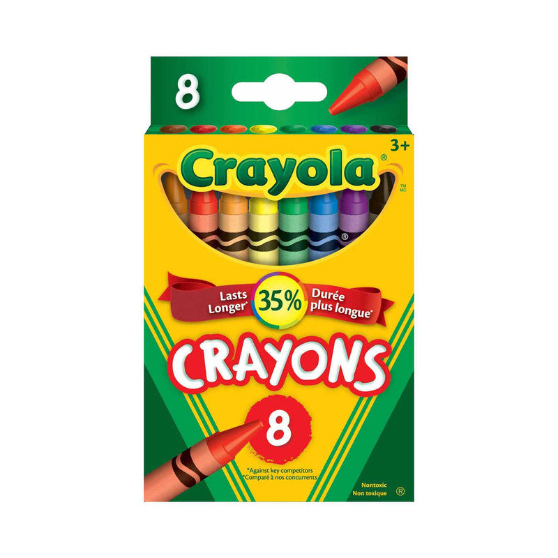 CRAYOLA LLC Crayola Crayons – 8 Count, Classic Colors, Bulk Buy