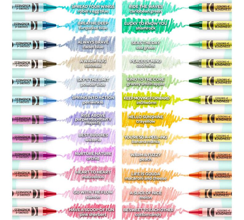 Colors of Kindness Crayons, 24 Count