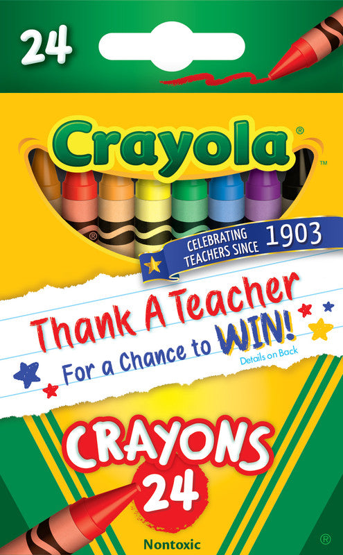 CRAYOLA LLC Crayola CRAYON PEGGABLE 24CT/48PK REG,H2R