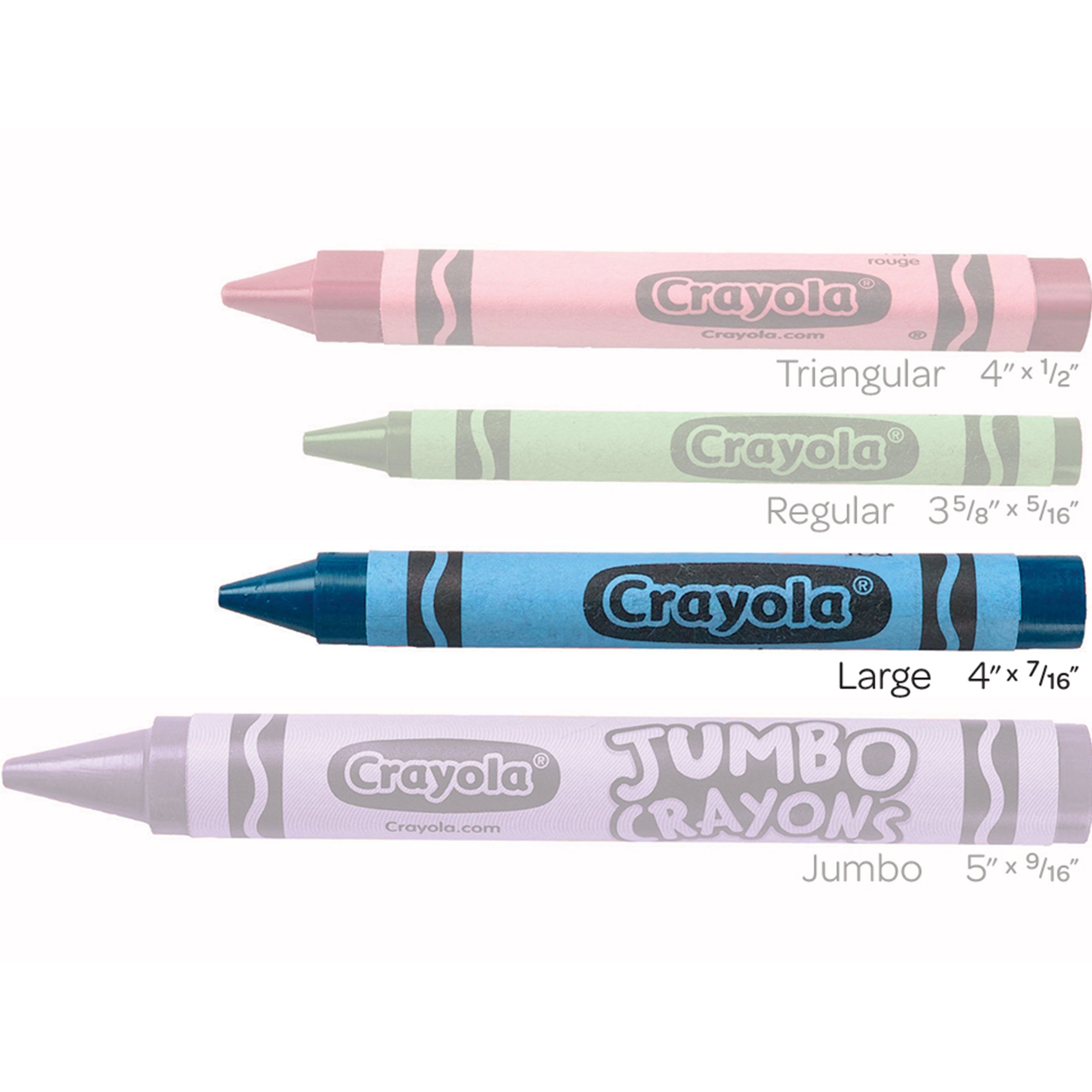 CRAYOLA Ultra-Clean Washable Large Crayons - Pack of 16