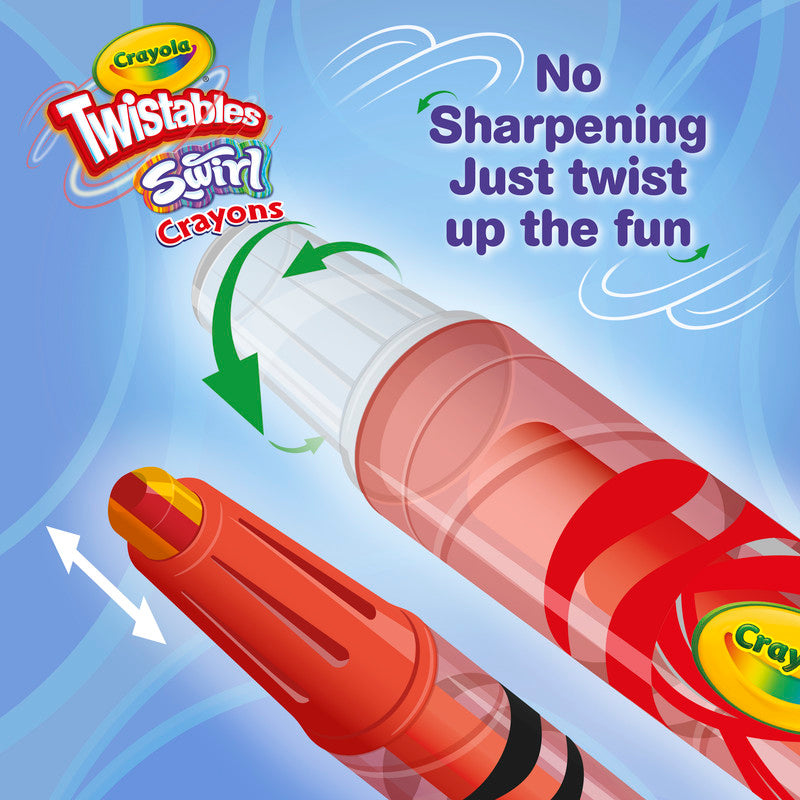 CRAYOLA LLC Crayola CRAYON, 10COUNT MINI TWISTABLES, SWIRL, 24PK - Image 4