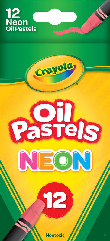 CRAYOLA LLC Crayola Neon Oil Pastels Unisex, 4+ Years, Pack of 12
