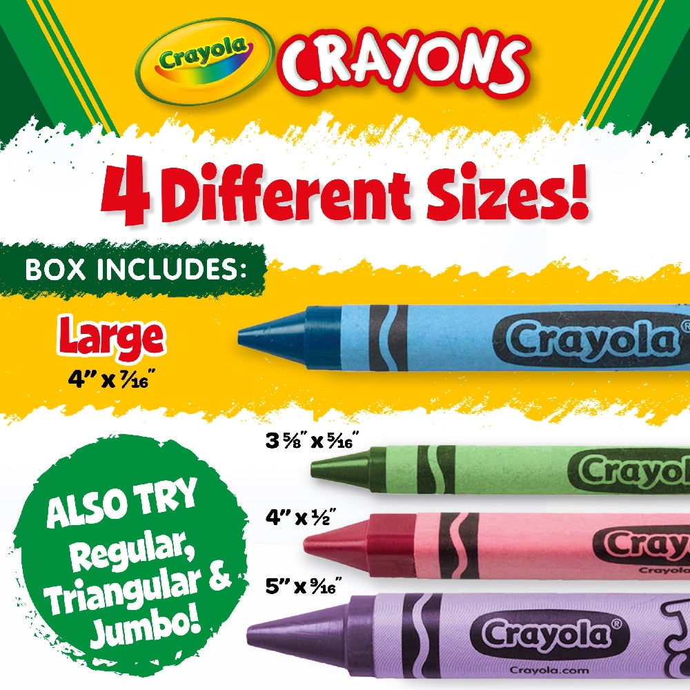 CRAYOLA LLC Crayola Large Crayons – 8 Count, Easy-Grip, Vibrant Colors for Young Artists - Image 2