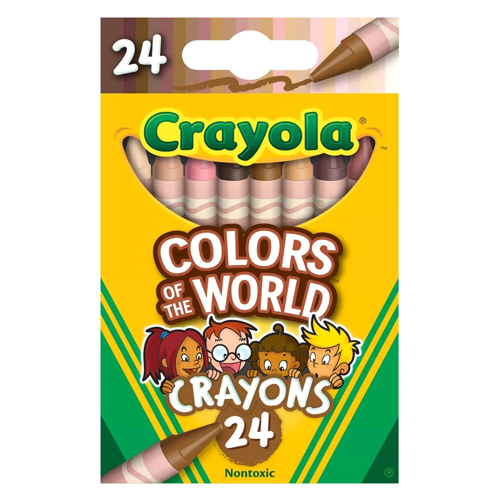 CRAYOLA LLC Crayola Colors of the World Crayons – 24 Count, Diverse Skin Tone Set