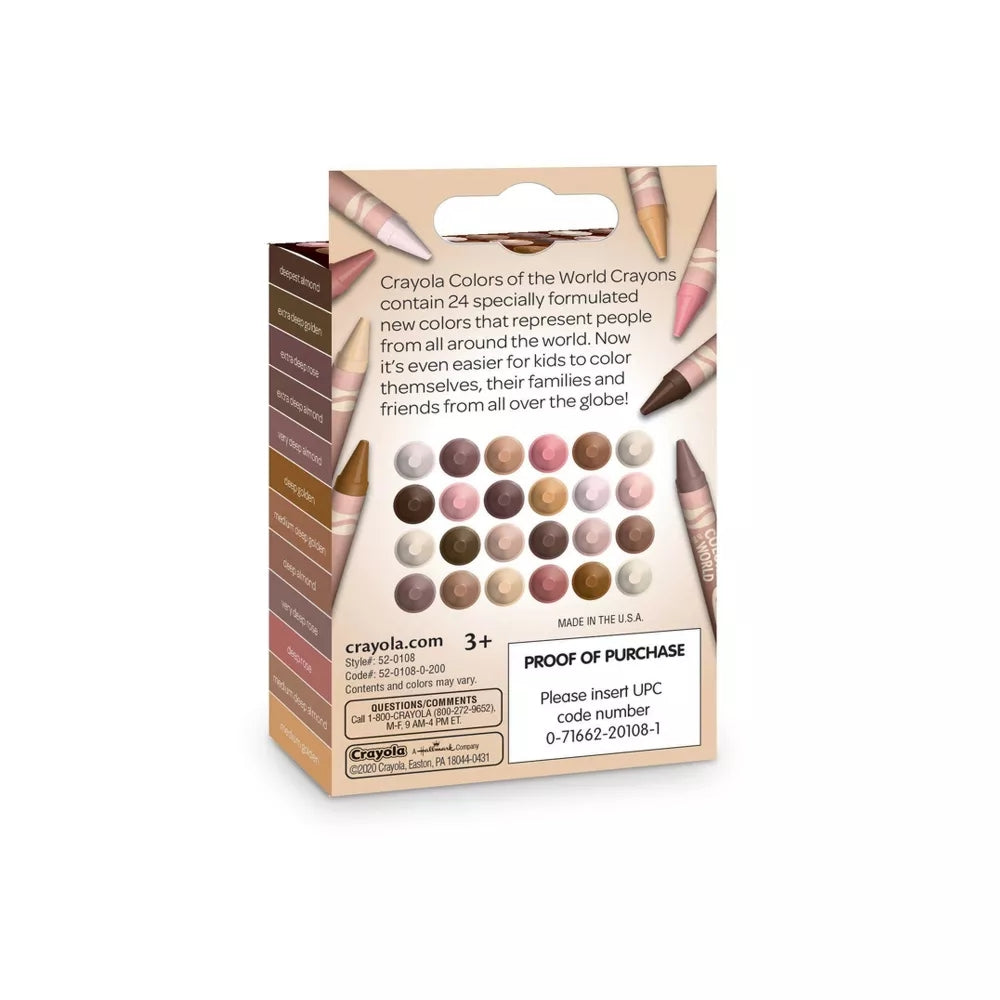 CRAYOLA LLC Crayola Colors of the World Crayons – 24 Count, Diverse Skin Tone Set - Image 3