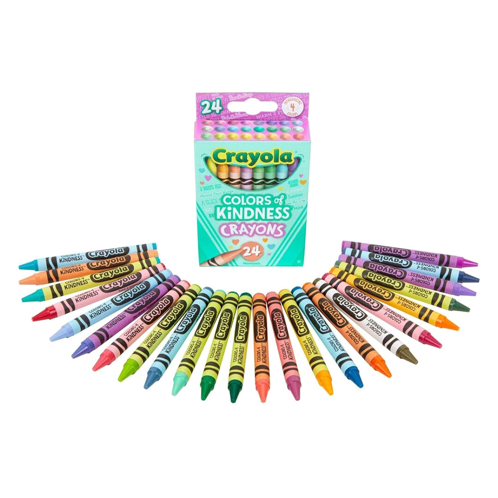 CRAYOLA LLC Crayola Colors of Kindness Crayons – 24 Count with Positive Messages
