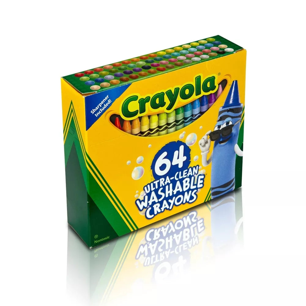 CRAYOLA LLC Crayola Ultra-Clean Washable Crayons Unisex, 3+ Years, Pack of 64 - Image 3