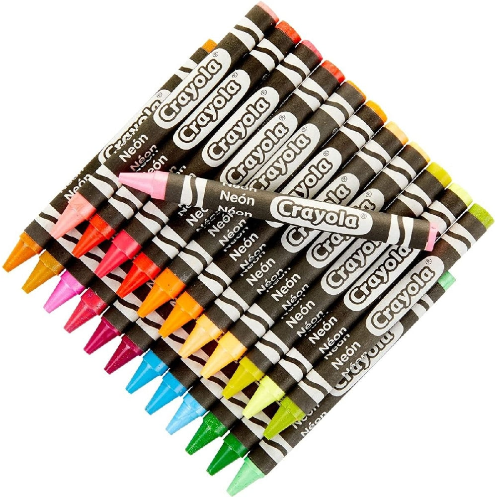CRAYOLA LLC Crayola Non-Toxic Neon Crayons Unisex, 3+ Years, Pack of 24 - Image 2