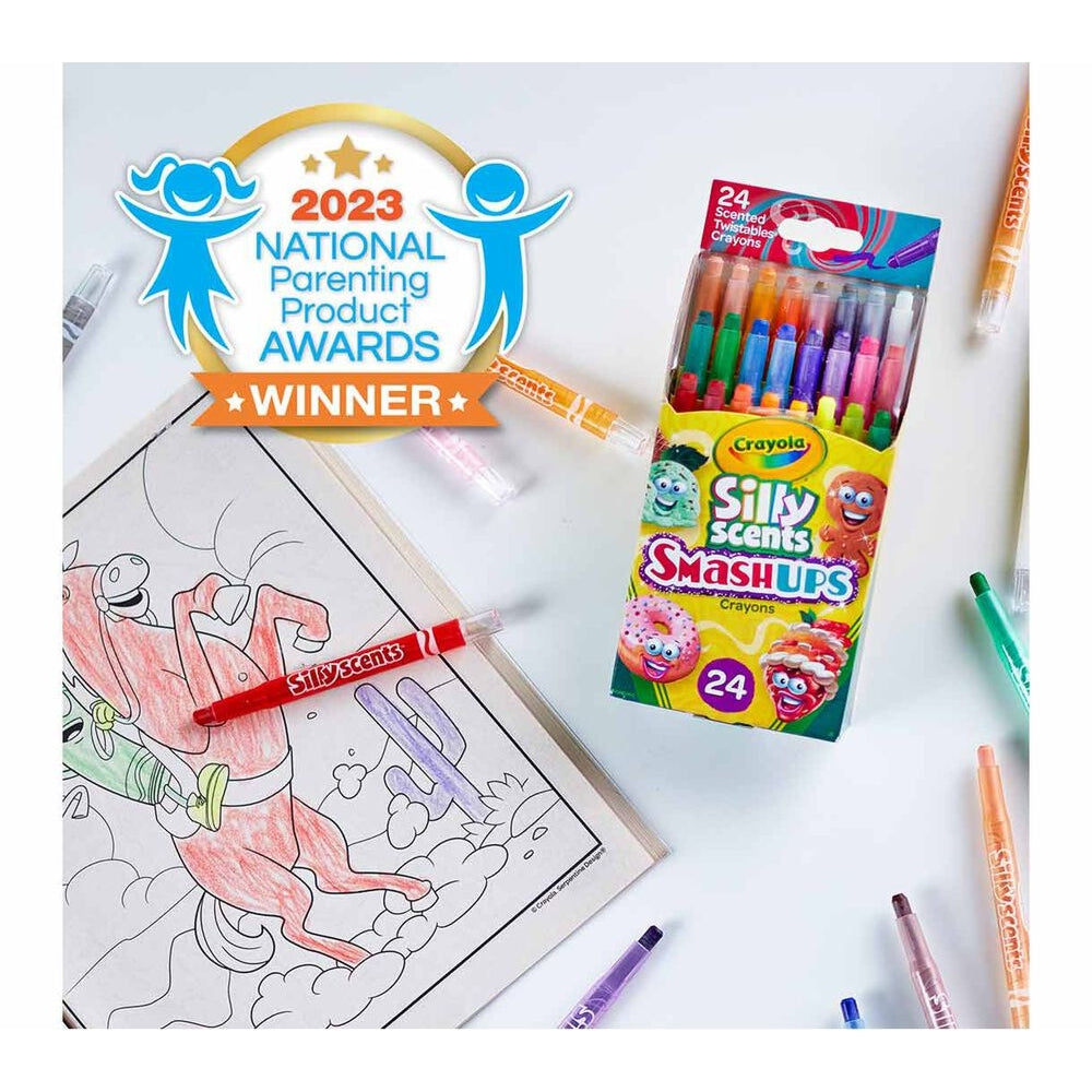 CRAYOLA LLC Crayola Silly Scents Smash Ups Mini Twistables Scented Crayons Unisex, 3-4 Years, Pack of 24 - Image 3