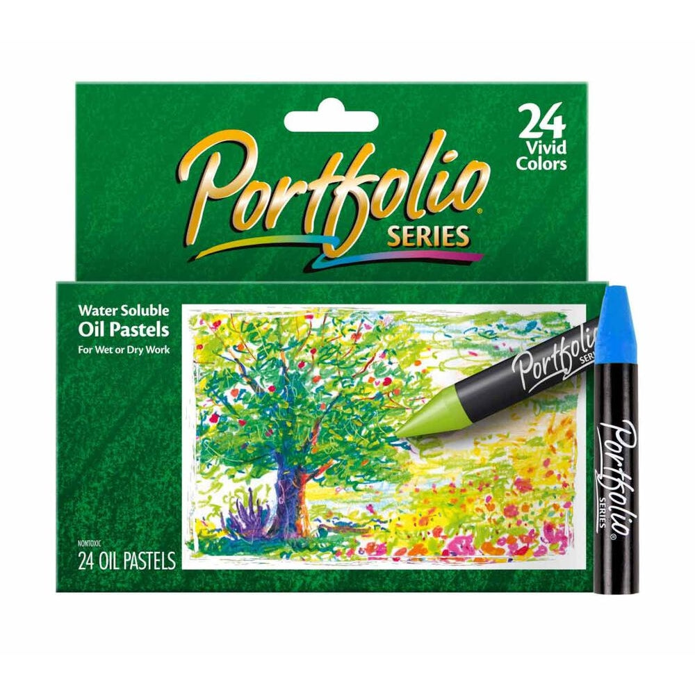 CRAYOLA LLC Crayola Oil Pastels Portfolio Series – 24 Colors, Water-Soluble & Blendable - Image 3
