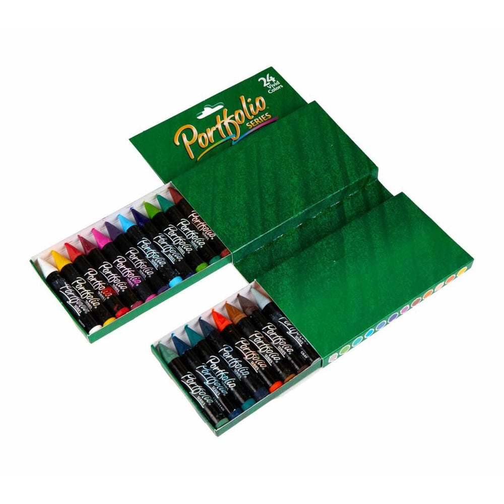 CRAYOLA LLC Crayola Oil Pastels Portfolio Series – 24 Colors, Water-Soluble & Blendable - Image 4