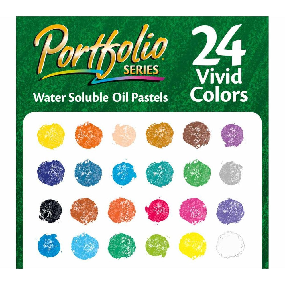 CRAYOLA LLC Crayola Oil Pastels Portfolio Series – 24 Colors, Water-Soluble & Blendable - Image 6