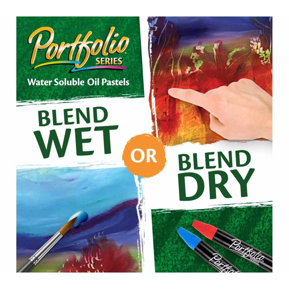 CRAYOLA LLC Crayola Oil Pastels Portfolio Series – 24 Colors, Water-Soluble & Blendable - Image 7