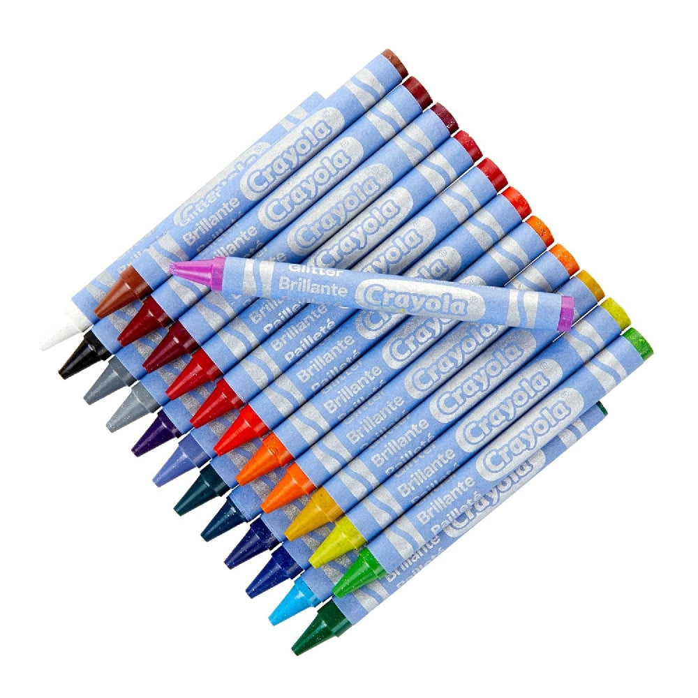 CRAYOLA LLC Crayola Glitter Crayons – 24 Count, Sparkly Colors for Creative Artwork - Image 3