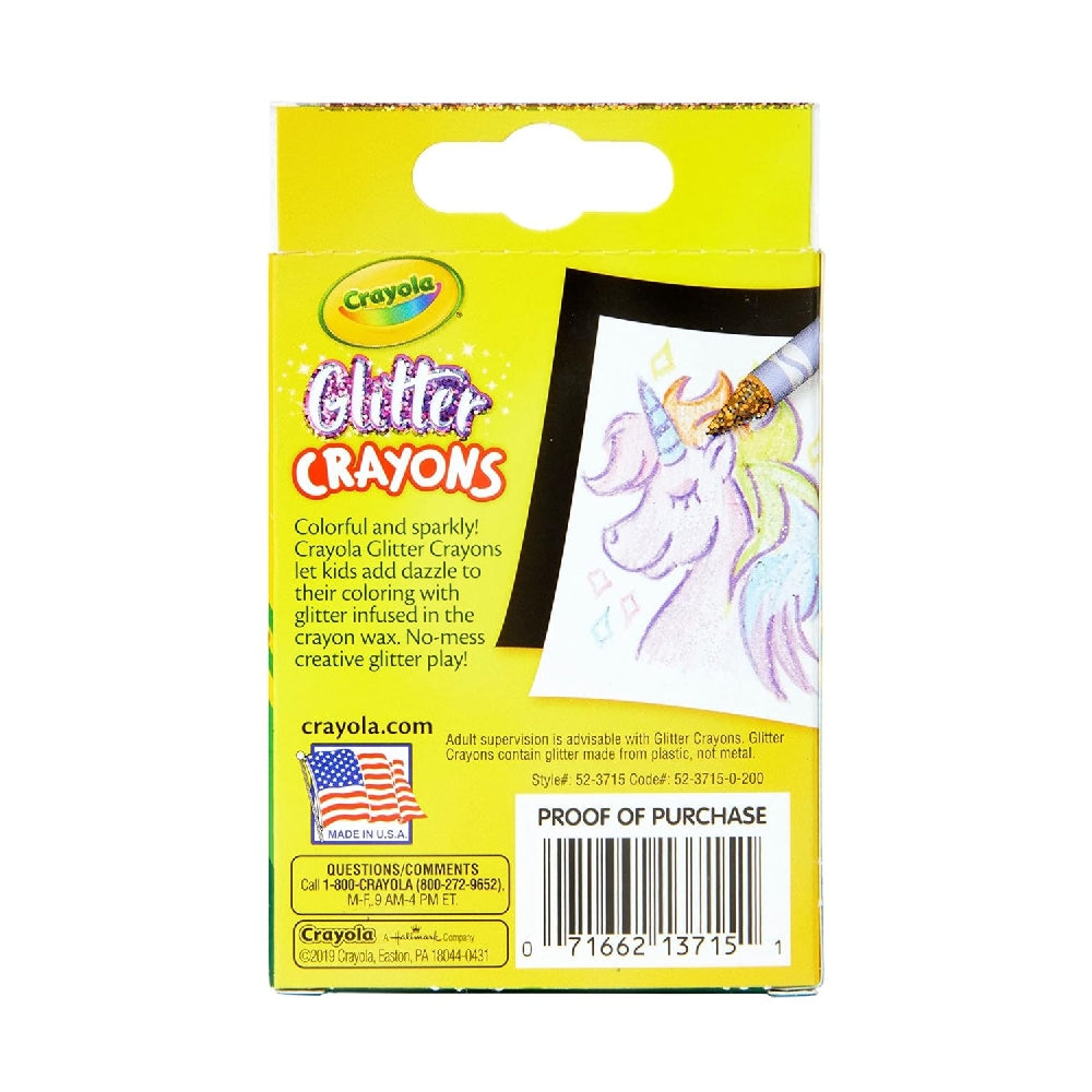 CRAYOLA LLC Crayola Glitter Crayons – 24 Count, Sparkly Colors for Creative Artwork - Image 5