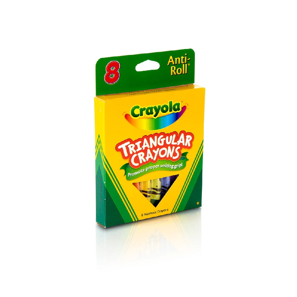 CRAYOLA LLC Crayola Anti-Roll Triangular Crayons – 8 Count, Ergonomic Design for Small Hands - Image 3