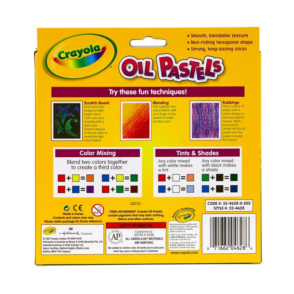 CRAYOLA LLC Crayola Non-Toxic Oil Pastels Unisex, 5-7 Years, Pack of 28 - Image 5