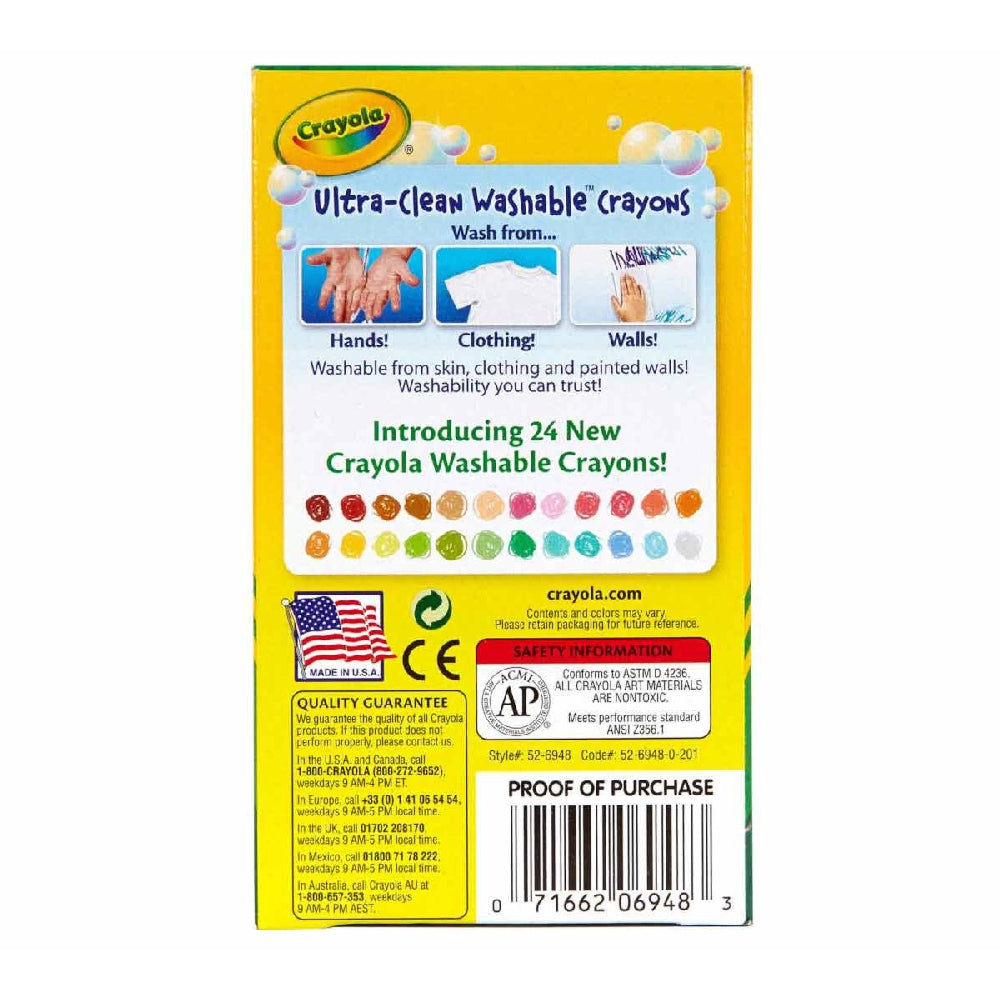 CRAYOLA LLC Crayola Ultra-Clean Washable Crayons – 48 Count, Vibrant & Easy-to-Clean - Image 3