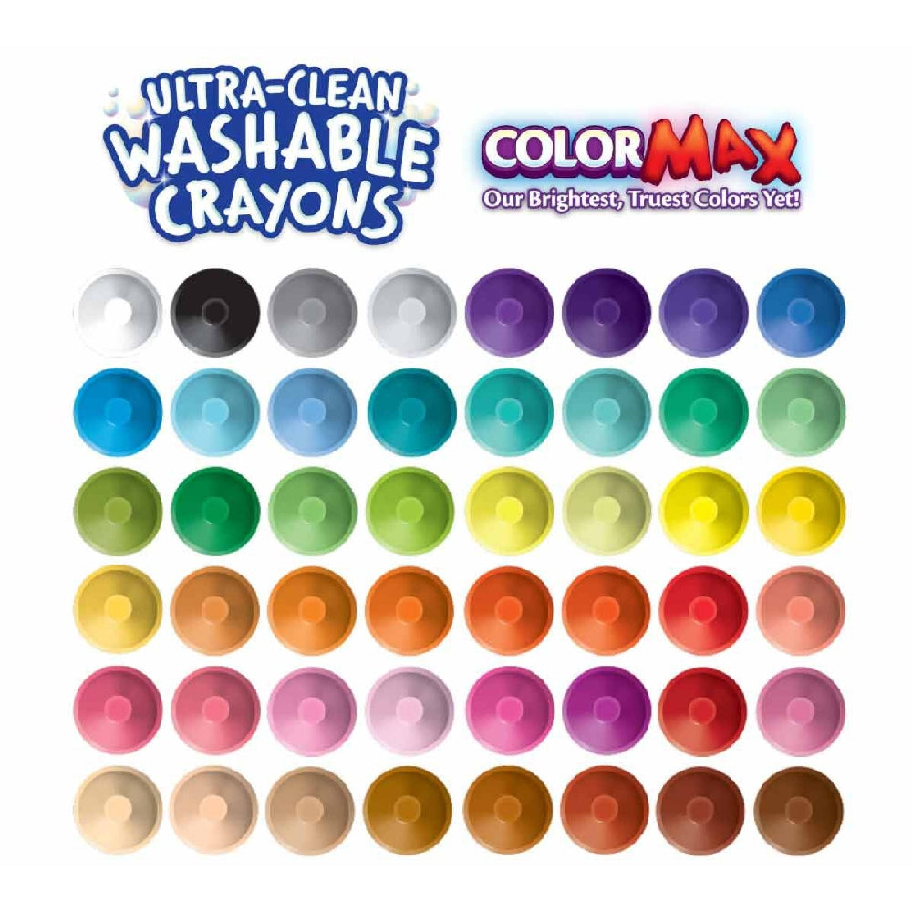 CRAYOLA LLC Crayola Ultra-Clean Washable Crayons – 48 Count, Vibrant & Easy-to-Clean - Image 4
