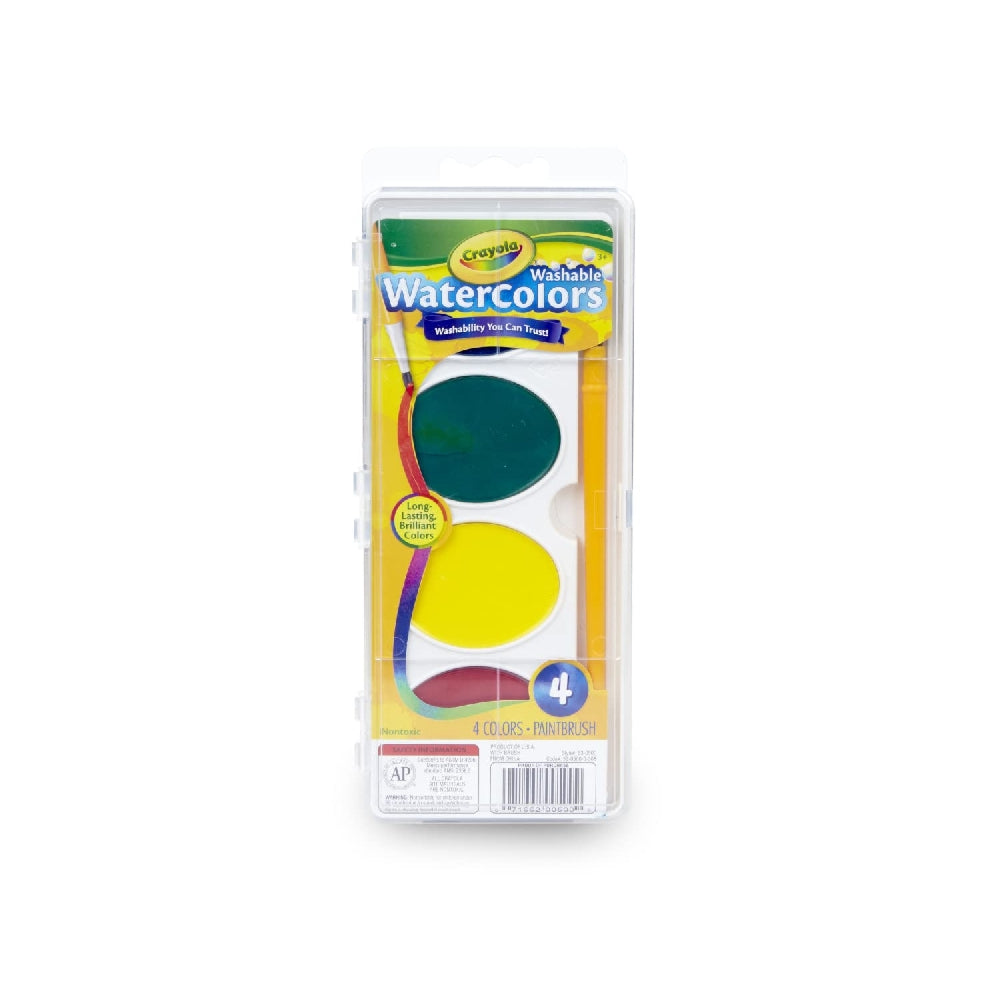 CRAYOLA LLC Crayola 4-Shades Jumbo Washable Watercolours Unisex, 3+ Years