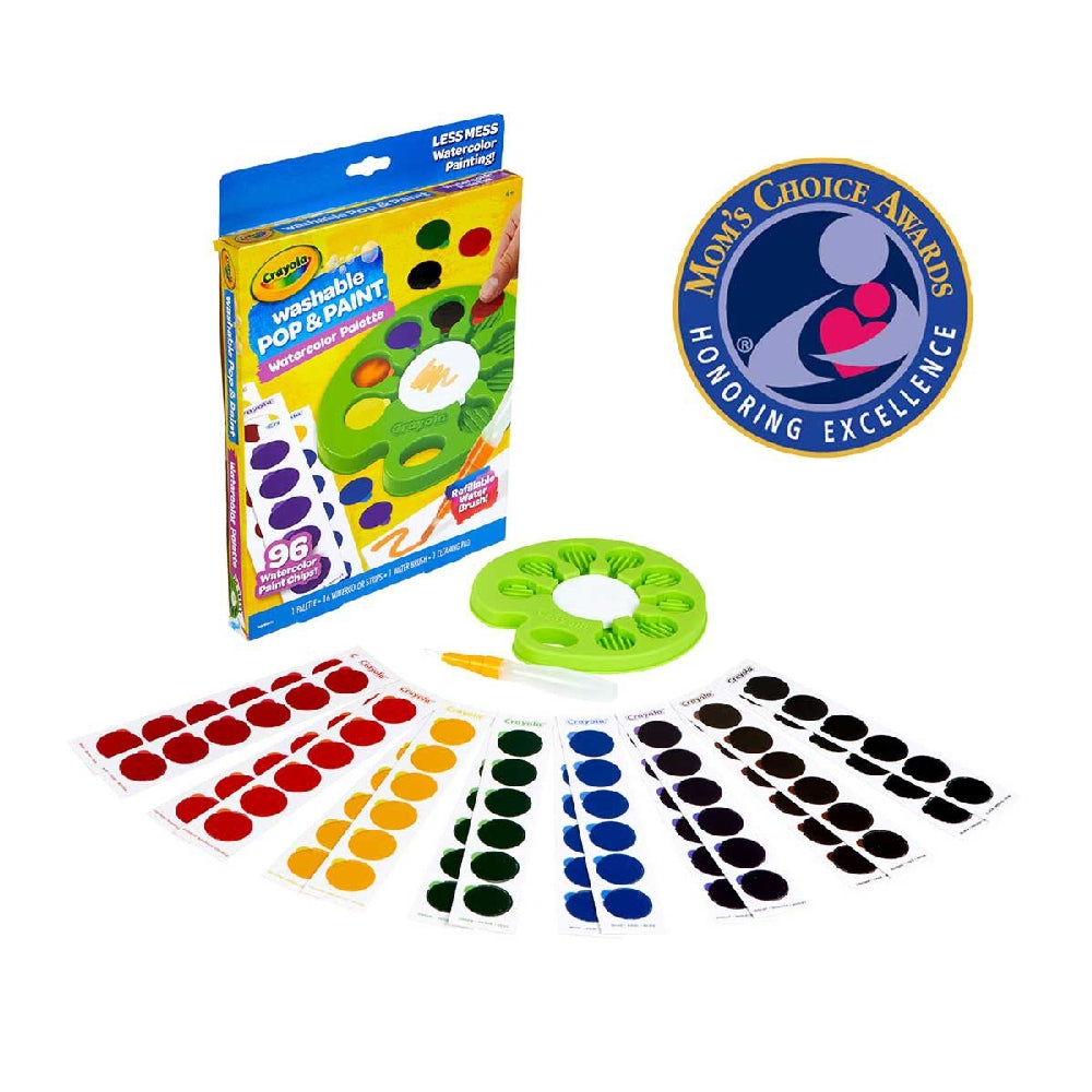 CRAYOLA LLC Crayola Washable Pop & Paint Watercolour Palette Unisex, 4+ Years
