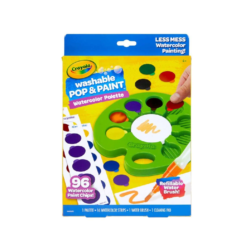 CRAYOLA LLC Crayola Washable Pop & Paint Watercolour Palette Unisex, 4+ Years - Image 3