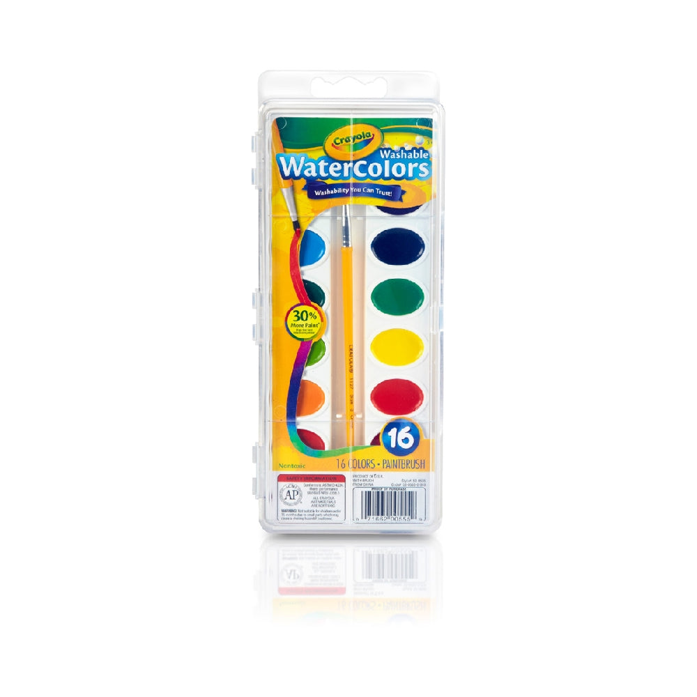 CRAYOLA LLC Crayola 16-Shades Washable Watercolours Unisex, 3+ Years