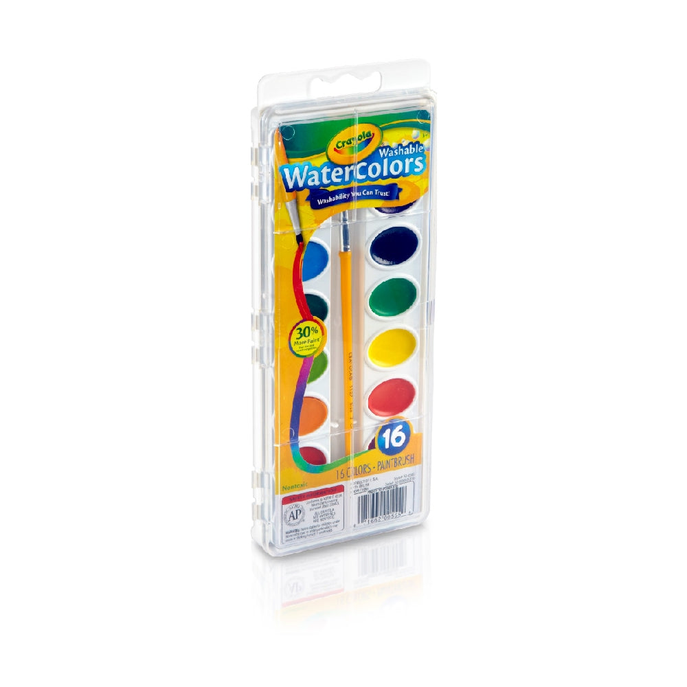 CRAYOLA LLC Crayola 16-Shades Washable Watercolours Unisex, 3+ Years - Image 2
