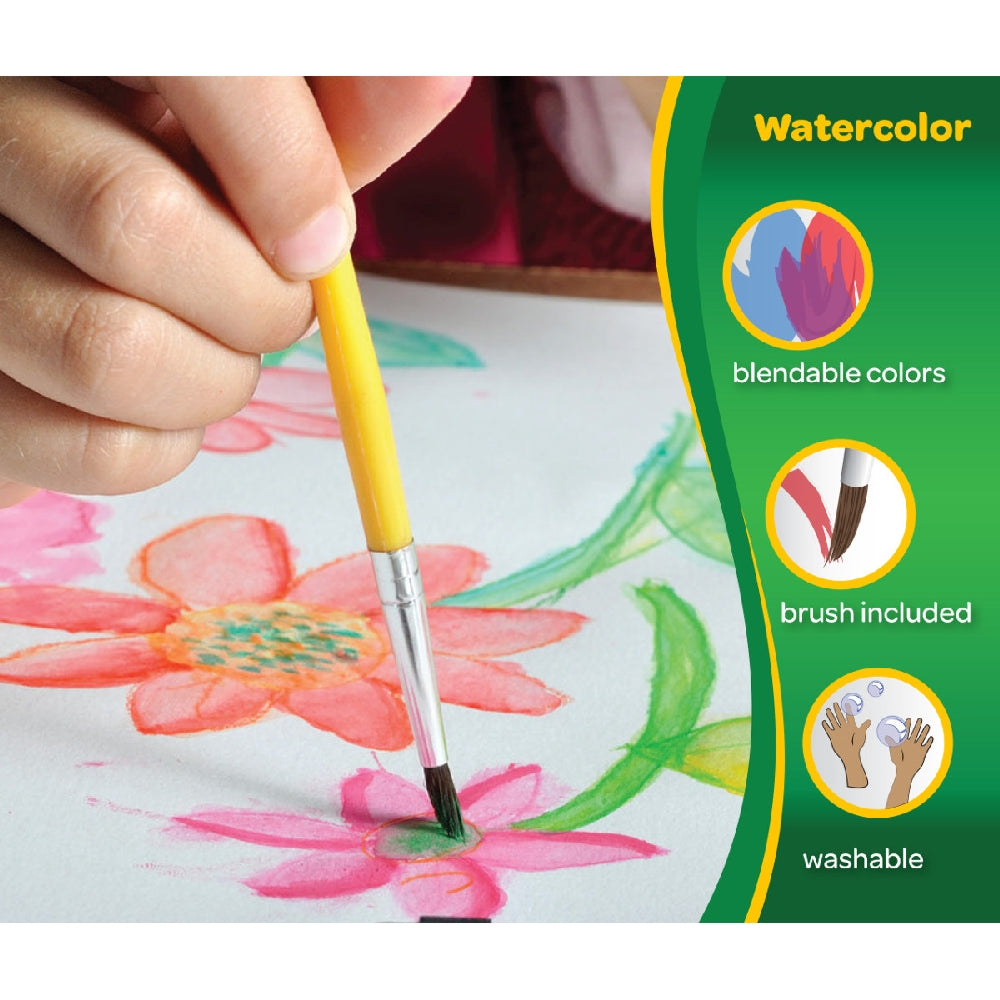 CRAYOLA LLC Crayola 16-Shades Washable Watercolours Unisex, 3+ Years - Image 3