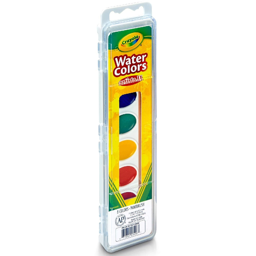 CRAYOLA LLC Crayola 8-Shades Artista II Watercolours with Brush Unisex, 3+ Years - Image 2