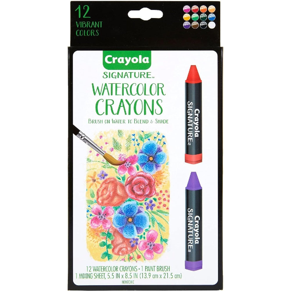 CRAYOLA LLC Crayola Signature Premium Watercolour Crayon Set Unisex, 14+ Years, Pack of 14