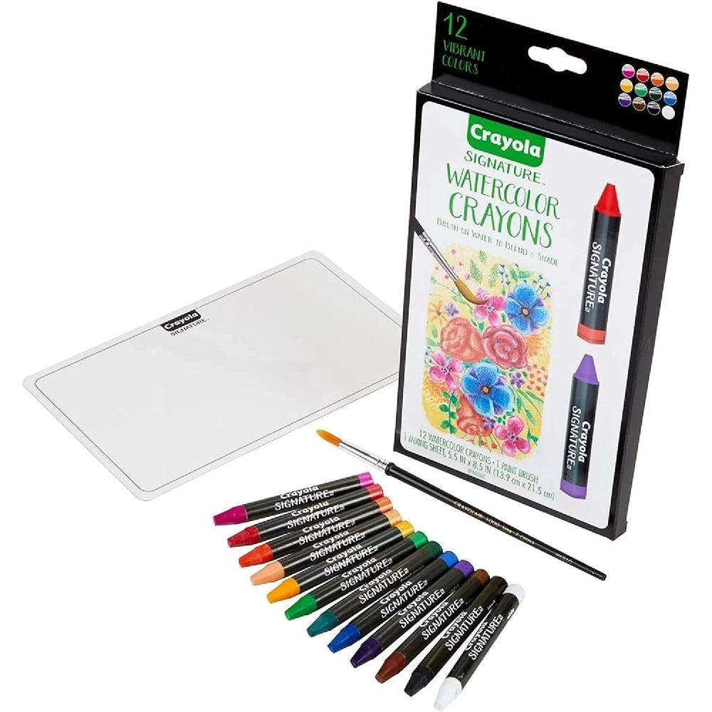 CRAYOLA LLC Crayola Signature Premium Watercolour Crayon Set Unisex, 14+ Years, Pack of 14 - Image 2