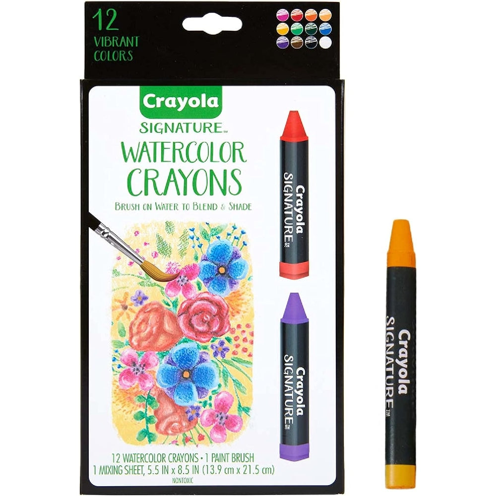 CRAYOLA LLC Crayola Signature Premium Watercolour Crayon Set Unisex, 14+ Years, Pack of 14 - Image 3