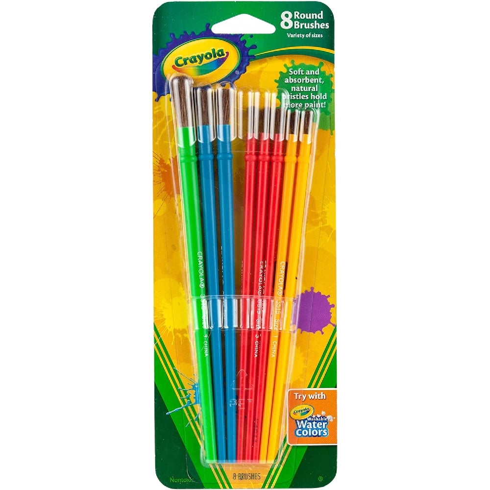 CRAYOLA LLC Crayola Art & Craft Paint Brush Set Unisex, 3+ Years, Pack of 8