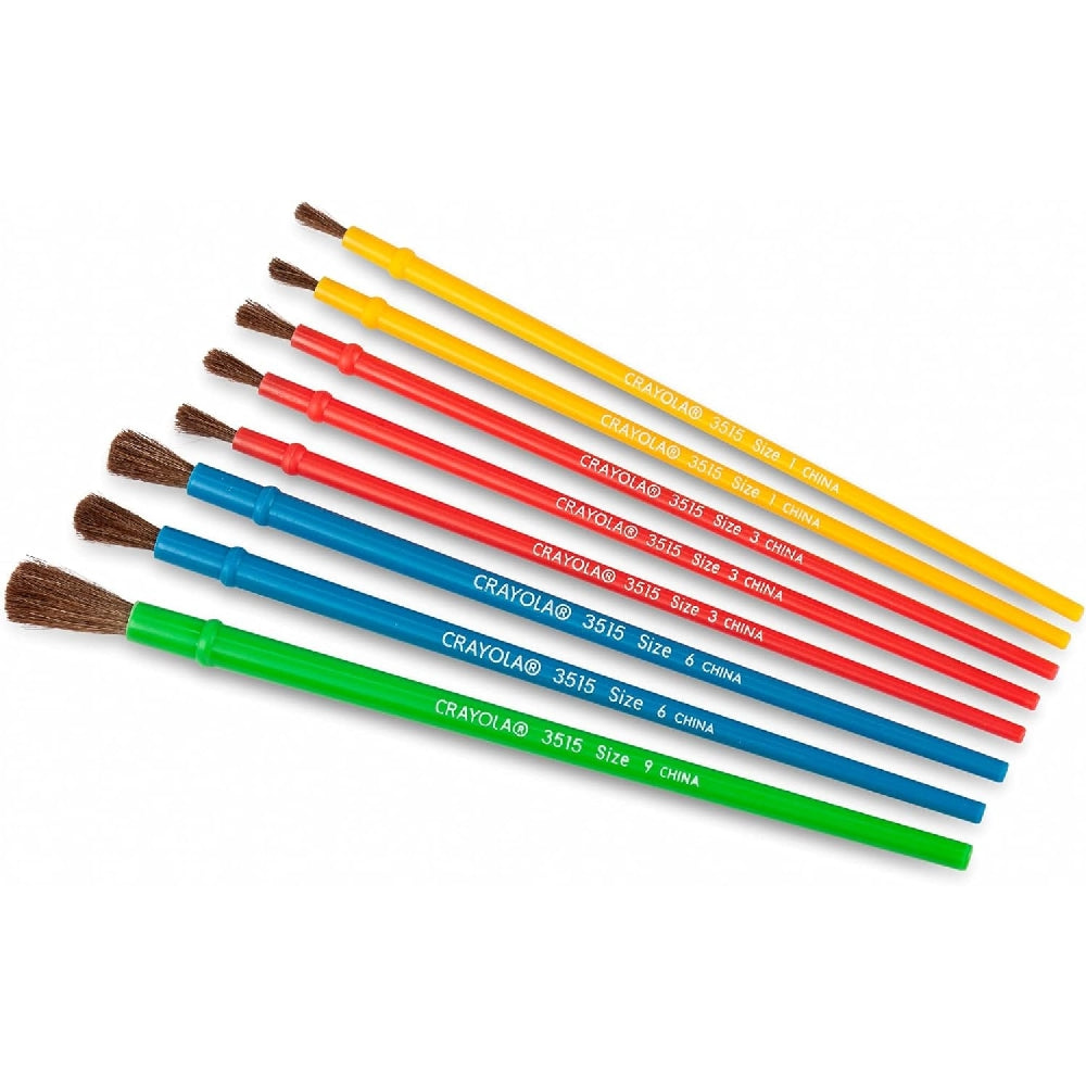 CRAYOLA LLC Crayola Art & Craft Paint Brush Set Unisex, 3+ Years, Pack of 8 - Image 3