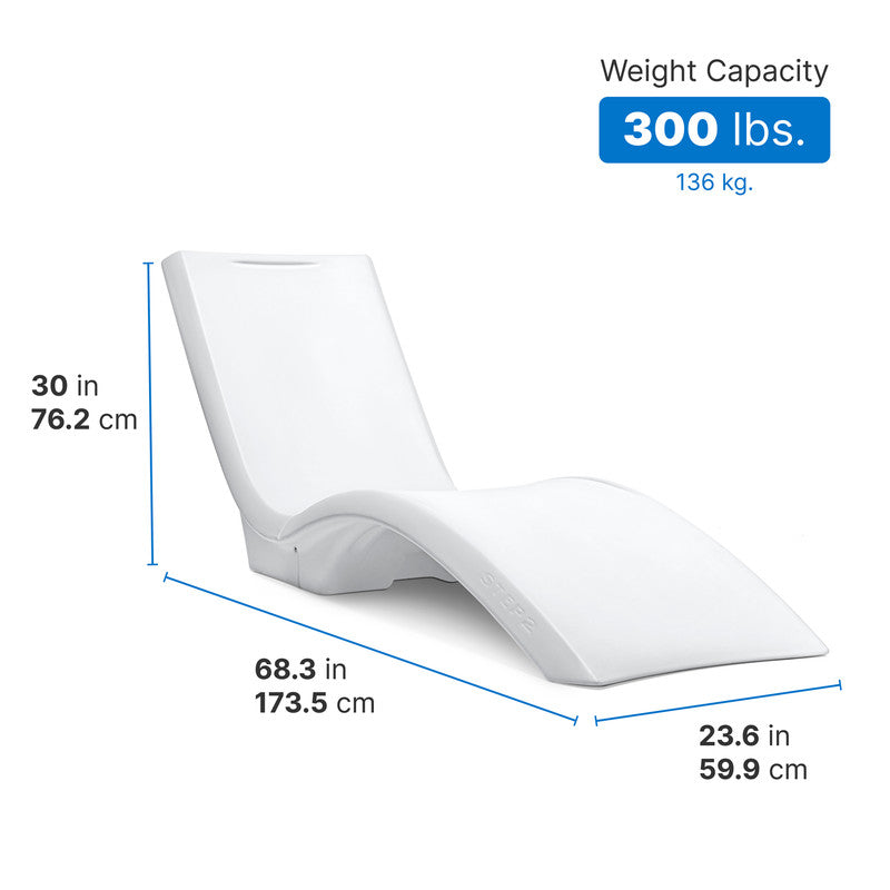VERO POOL LOUNGER (WHITE) - Image 5