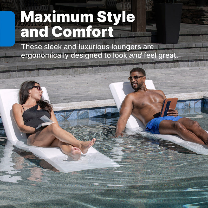 VERO POOL LOUNGER (WHITE) - Image 3