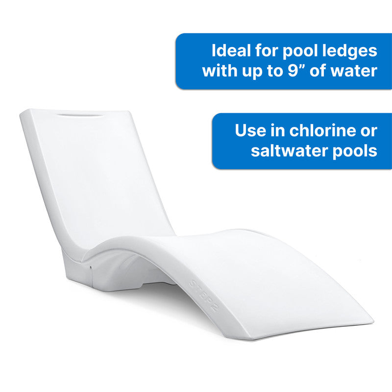 VERO POOL LOUNGER (WHITE) - Image 2