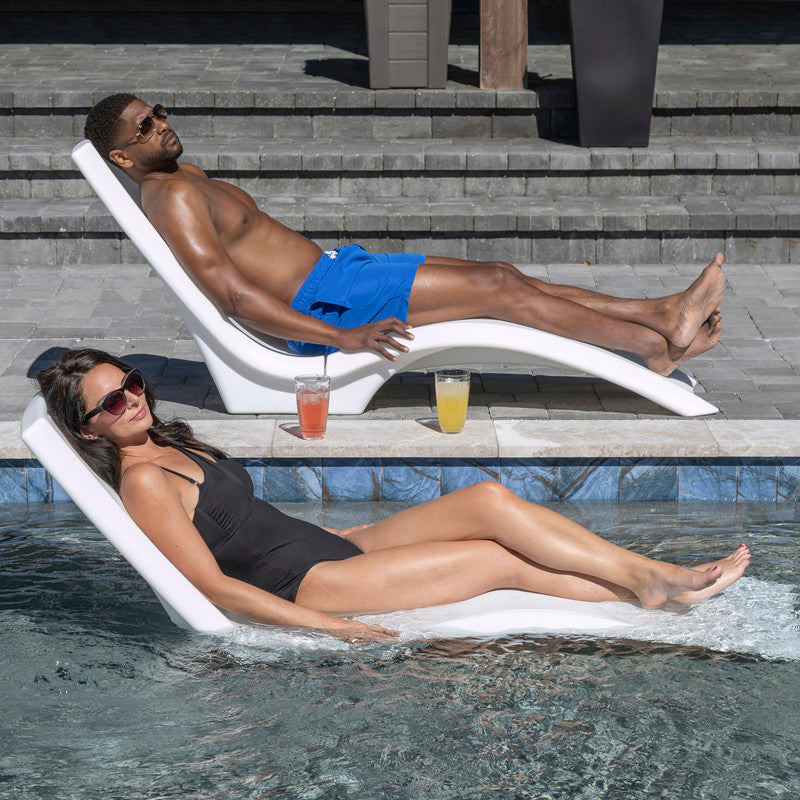 VERO POOL LOUNGER (WHITE) - Image 4