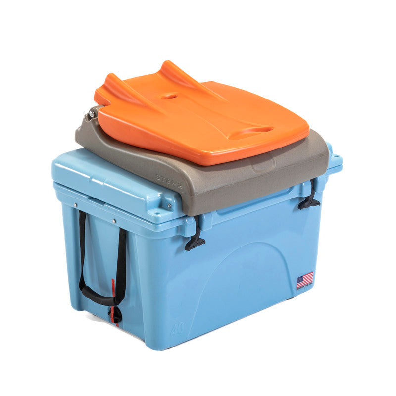 FLIP SEAT (ORANGE & BROWN) - Image 2