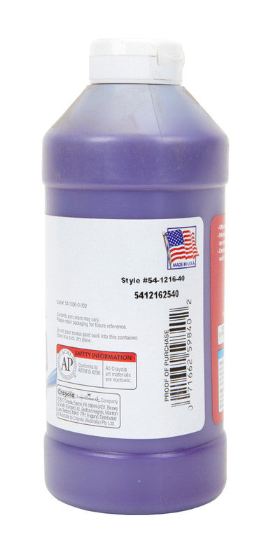 WASHABLE PAINT,VIOLET 16 OZ PLASTIC SQUEEZE BOTTLE3 - Image 4