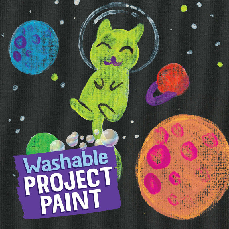 CRAYOLA Crayola 2 oz. Neon Washable Project Paint Unisex, 3-4 Years, Pack of 10 - Image 5