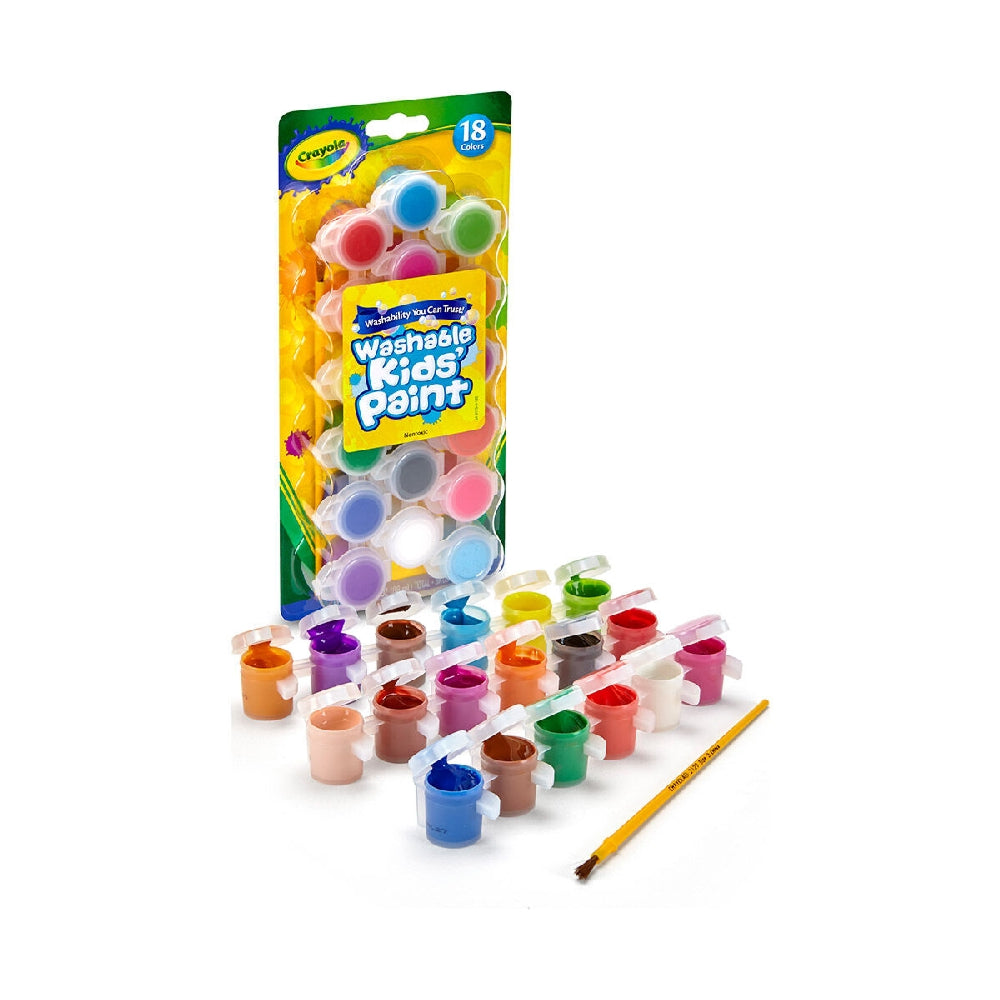 CRAYOLA Crayola 18-Shades Washable Kids Paint Unisex, 3-4 Years